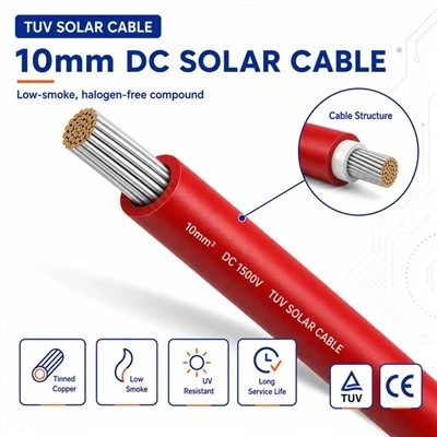 کابل خورشیدی 10 میلی متری DC